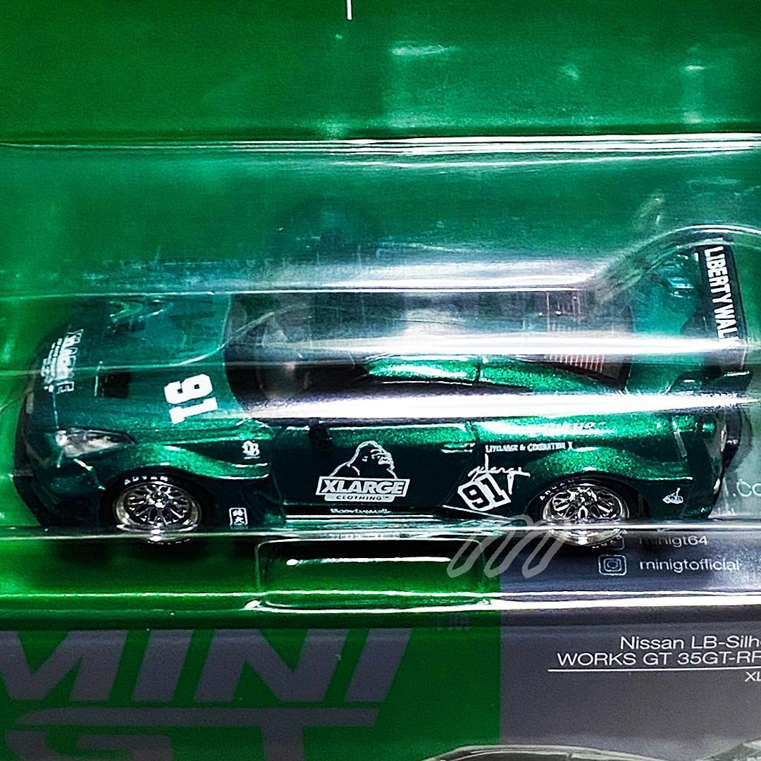 MINIGT LBWK × XLARGE GT NISSAN 35GT グリーン