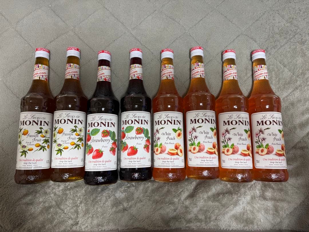 モナン シロップ 700ml パッションフルーツ　ストロベリー　ホワイトピーチ