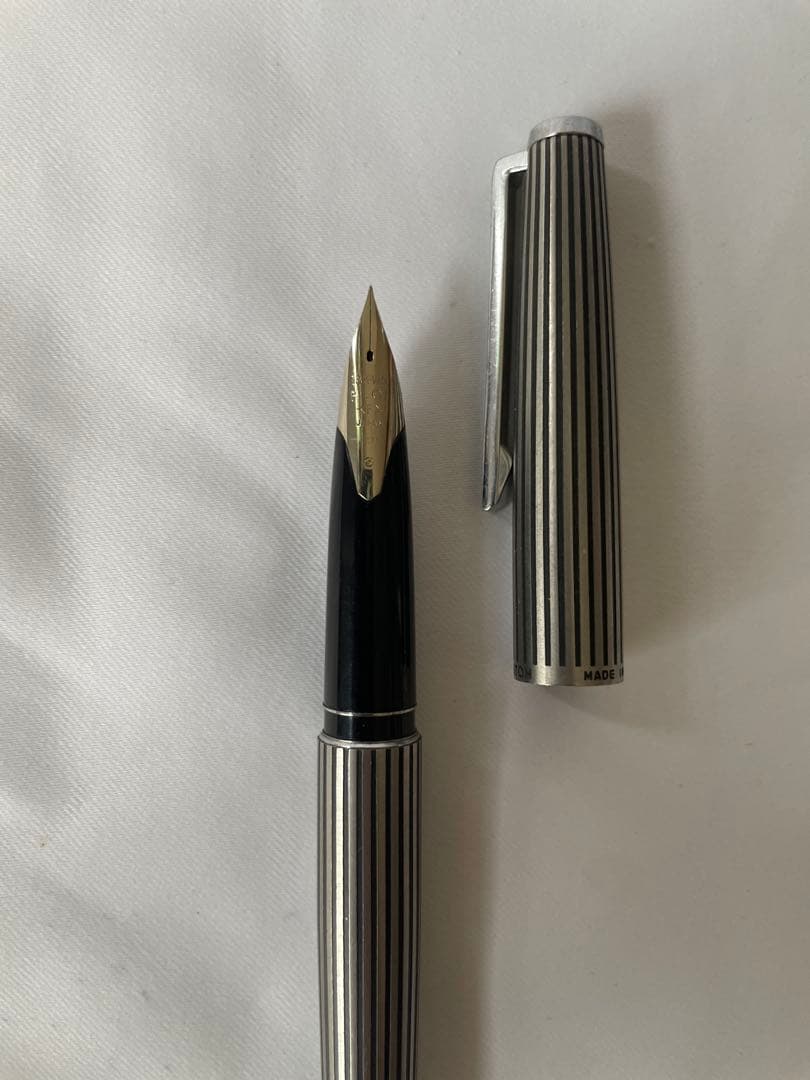 パイロット 万年筆 18K-WG 刻印 F H377 K18 ホワイトゴールド