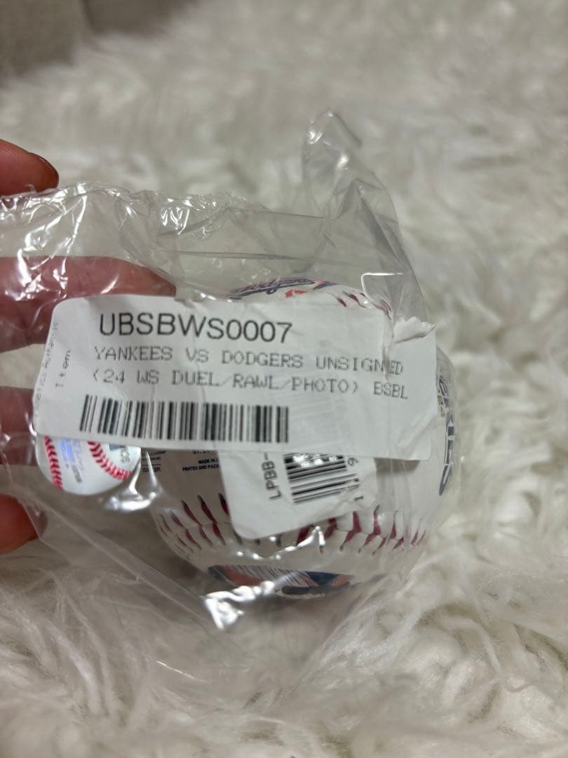 日本未発売！ワールドシリーズ2024大谷翔平/ジャジ F記念ボール限定品