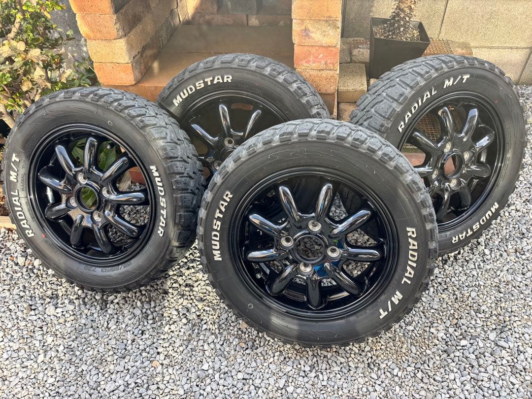 z*y様 マッドスター オフロードタイヤ ホイール4本セット155\65\r13