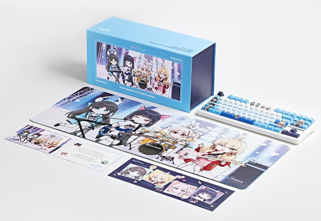 韓国限定 ブルーアーカイブ×はまじあき キーボード デスクテリアパッケージ