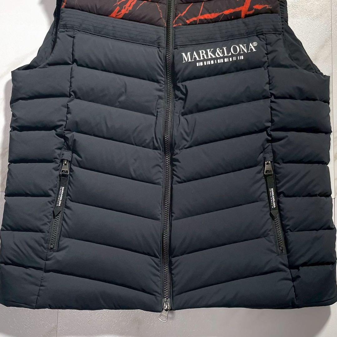 希少 XLサイズ MARK&LONA ダウンベスト メンズ ゴルフウェア
