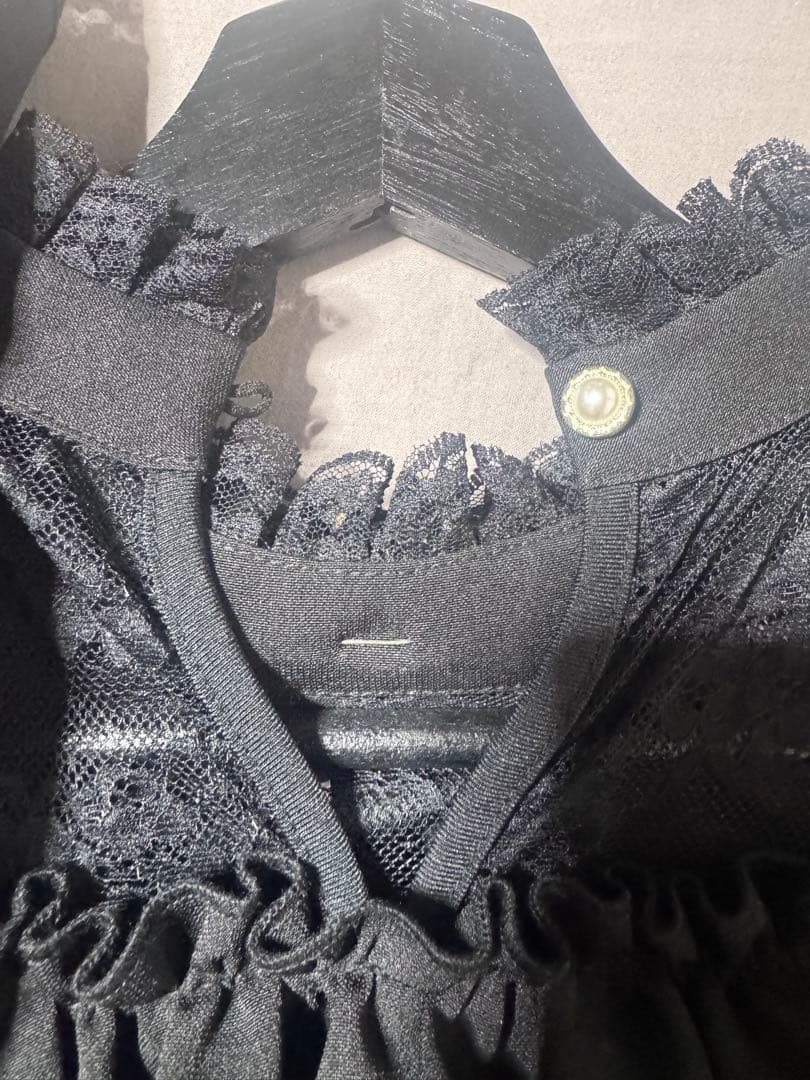 NoGenki ミニワンピ ブローチセットアップ 黒