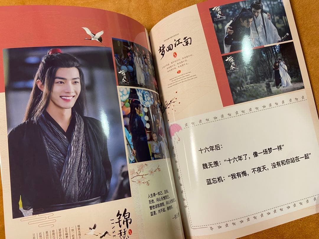 お得セット　陳情令　博君一肖 王一博肖戦「惊鸿」歌詞写真集　音楽CD別売り可能