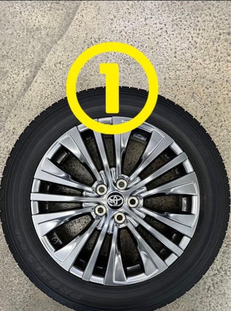 80ハリアー Z純正タイヤホイール4本①(4本中2本)