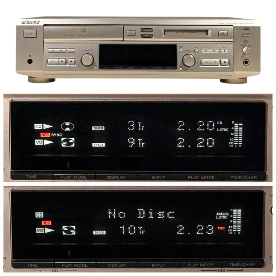 SONY MXD-D40 CDプレーヤー/MDレコーダー 一体型デッキ MDLP