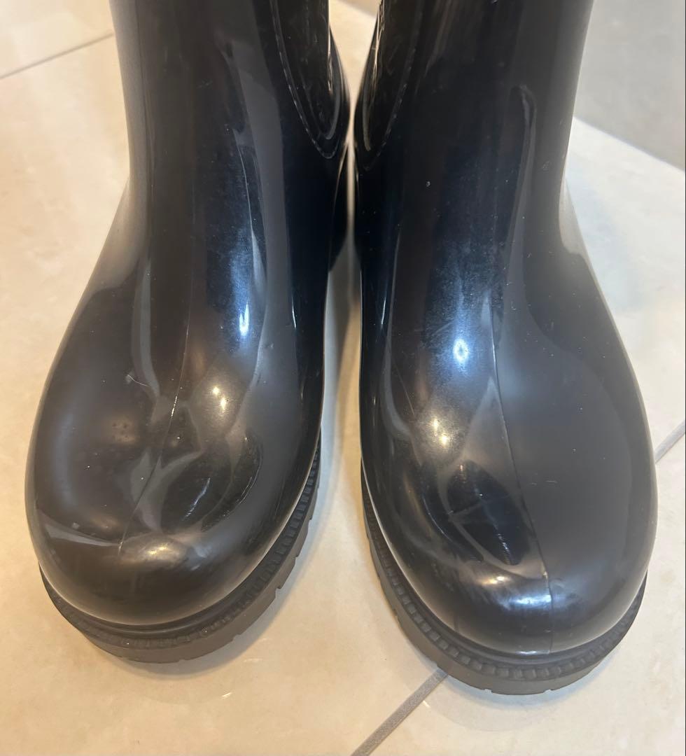 ルイヴィトン モノグラム レインブーツ ロング 黒 35