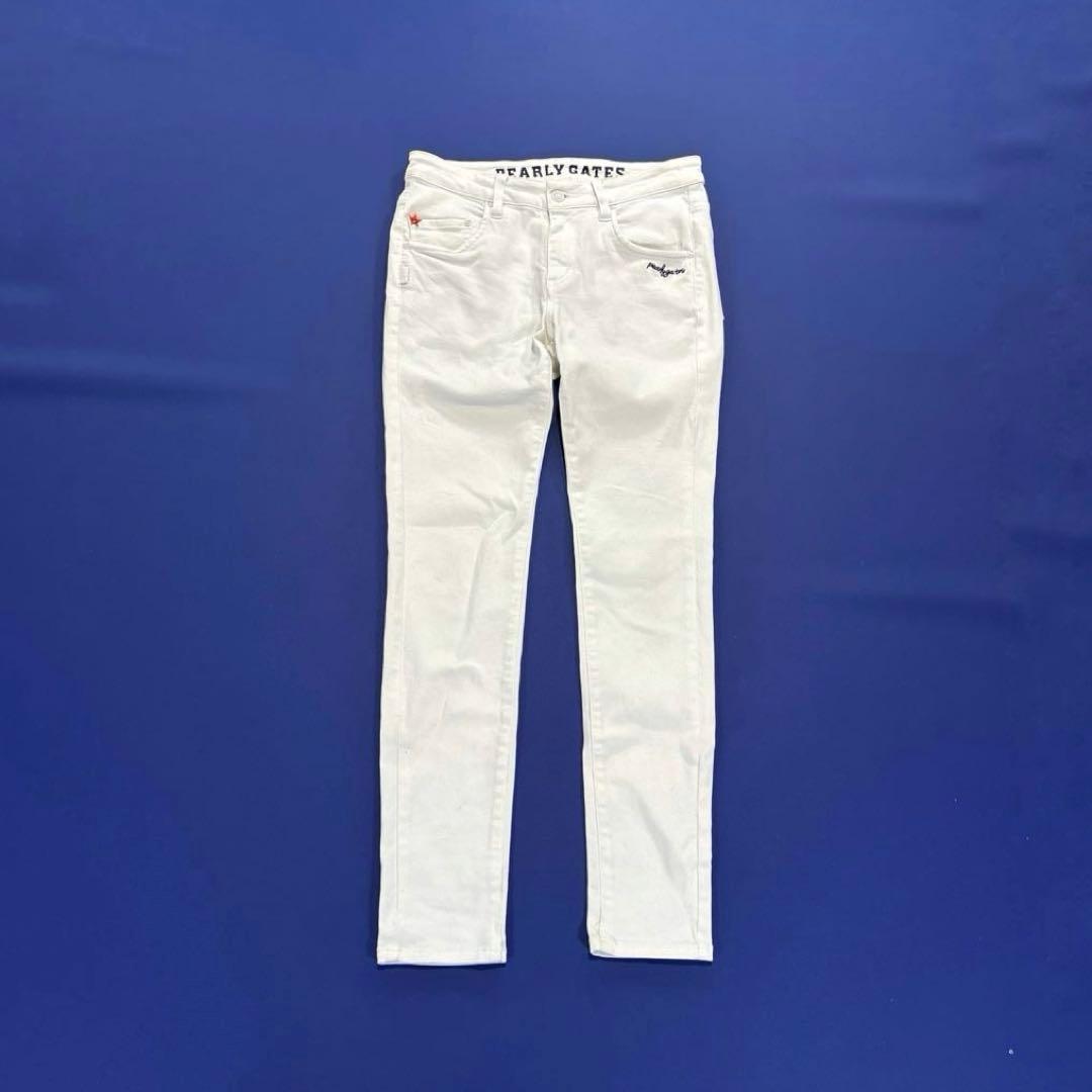 パーリーゲイツ　ロングパンツ　1/M ホワイト　オールシーズン　通年