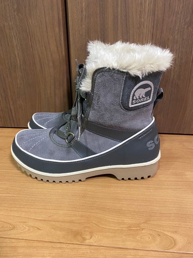 【未使用に近い】SORELティボリ　グレー　25㎝