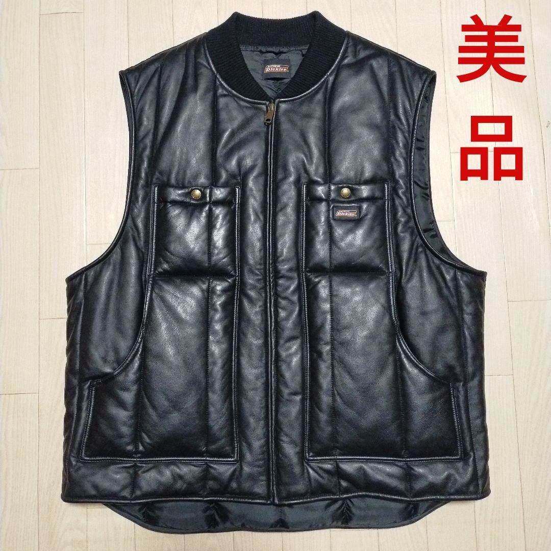 美品　Supreme × Dickies コラボコレクション　レザーワークベスト