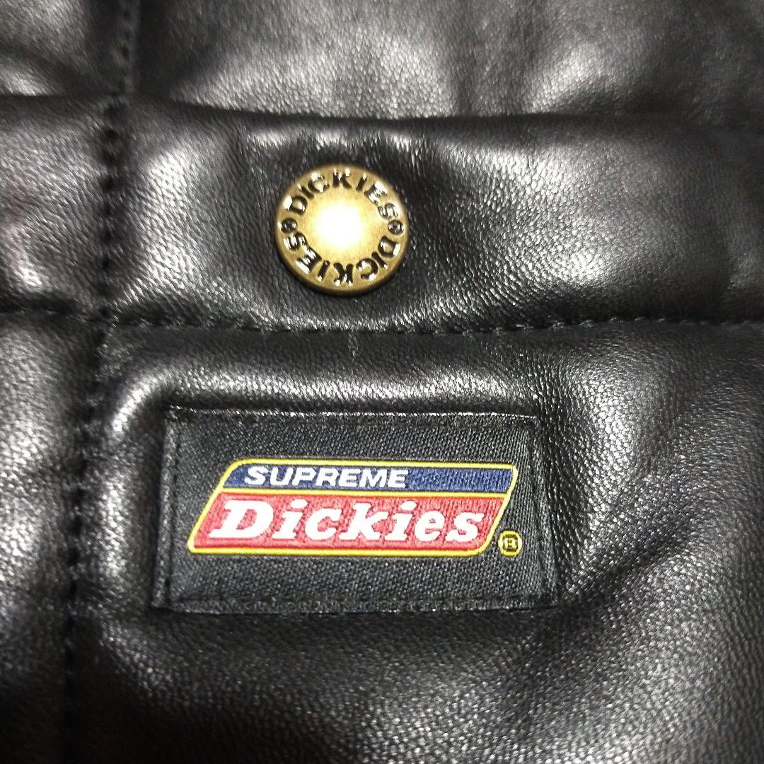 美品　Supreme × Dickies コラボコレクション　レザーワークベスト