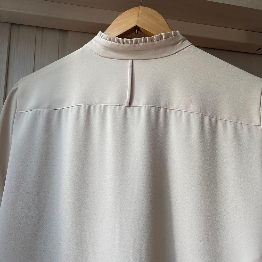 Beige, ベイジ　EVA ボウタイブラウス　サイズ4 シアーオレンジ