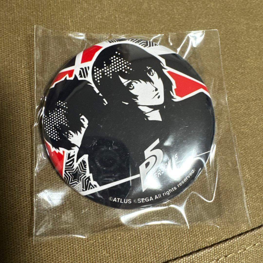 【新品未開封】ペルソナ5　コープ缶バッジ　主人公　明智吾朗