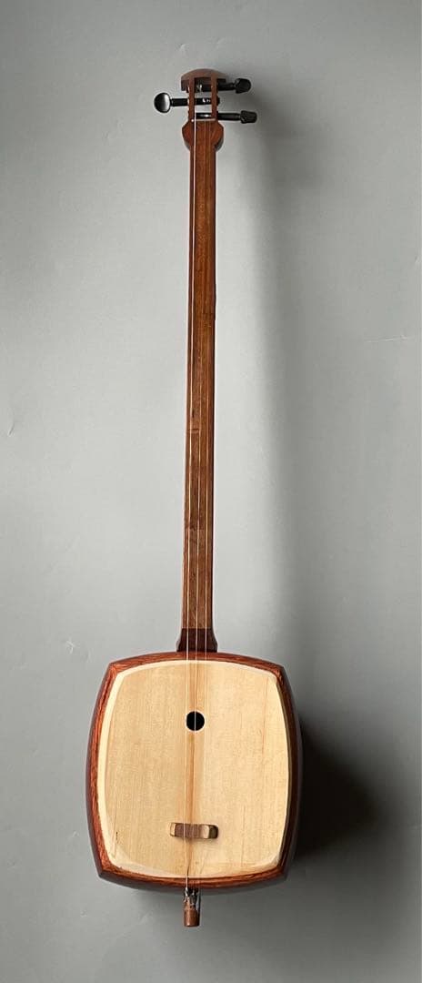 レア楽器　シャズセン　ダブルボディ　細棹