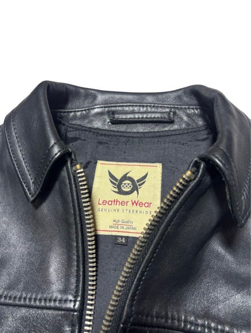 666 ライダースジャケット LJW-4TF 黒 日本製　サイズ34