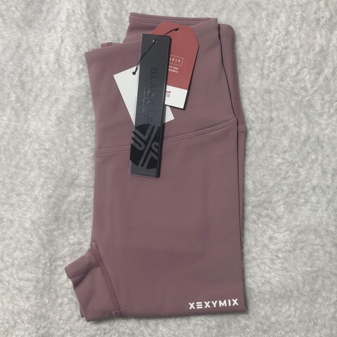 XEXYMIX裏起毛レギンス9193 ウッドローズ＆モダンネイビーS