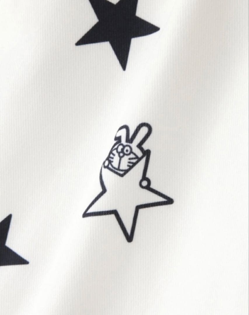 新品 パーリーゲイツ ジャックバニー ドラえもん ストレッチ裏起毛パンツ5 L白