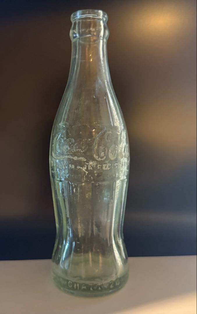 B20 1920's コカコーラ コンツァーボトル ライトグリーン 瓶