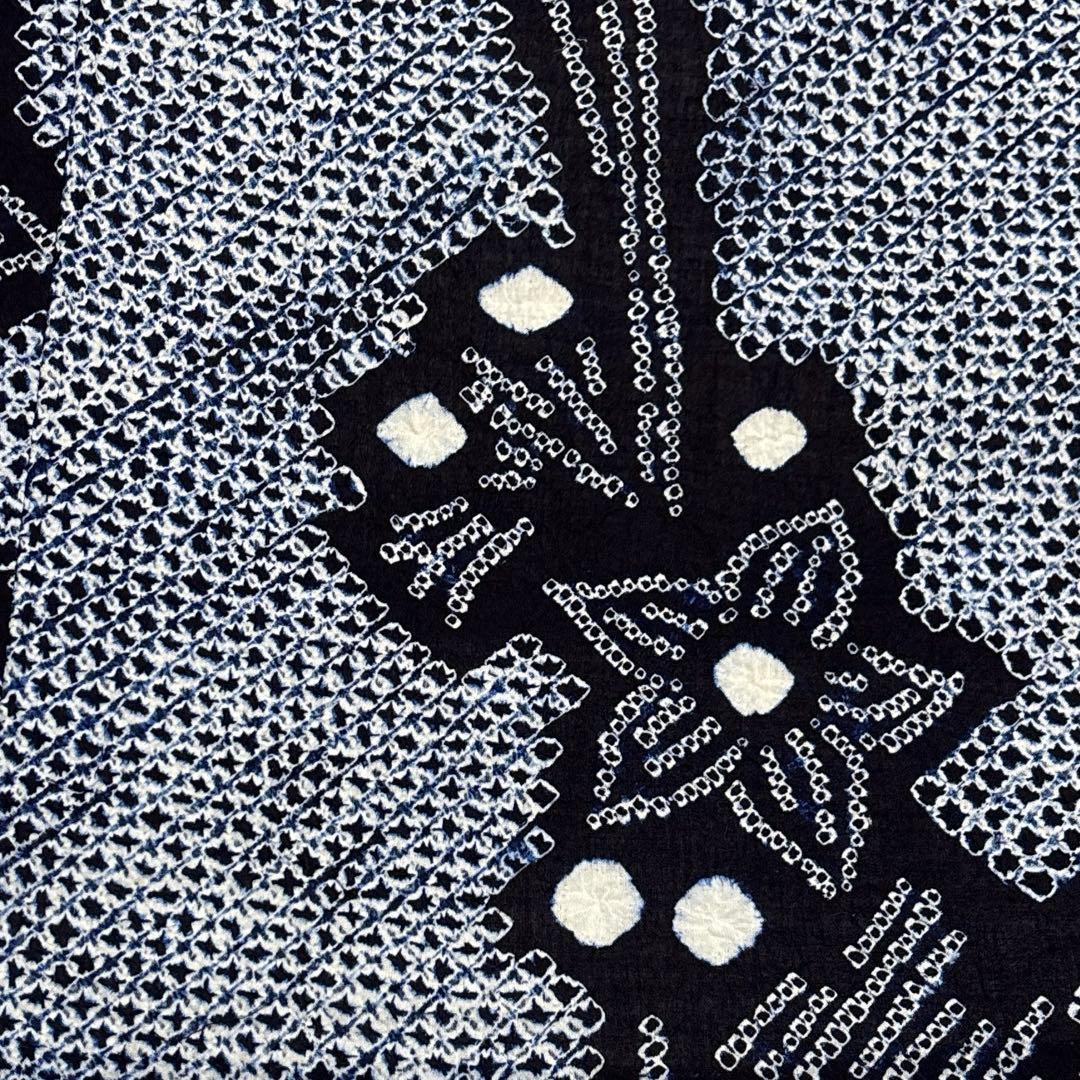 Misaki　浴衣【有松絞り】白紺色 女性用 木綿 夏用 総絞り有松鳴海絞