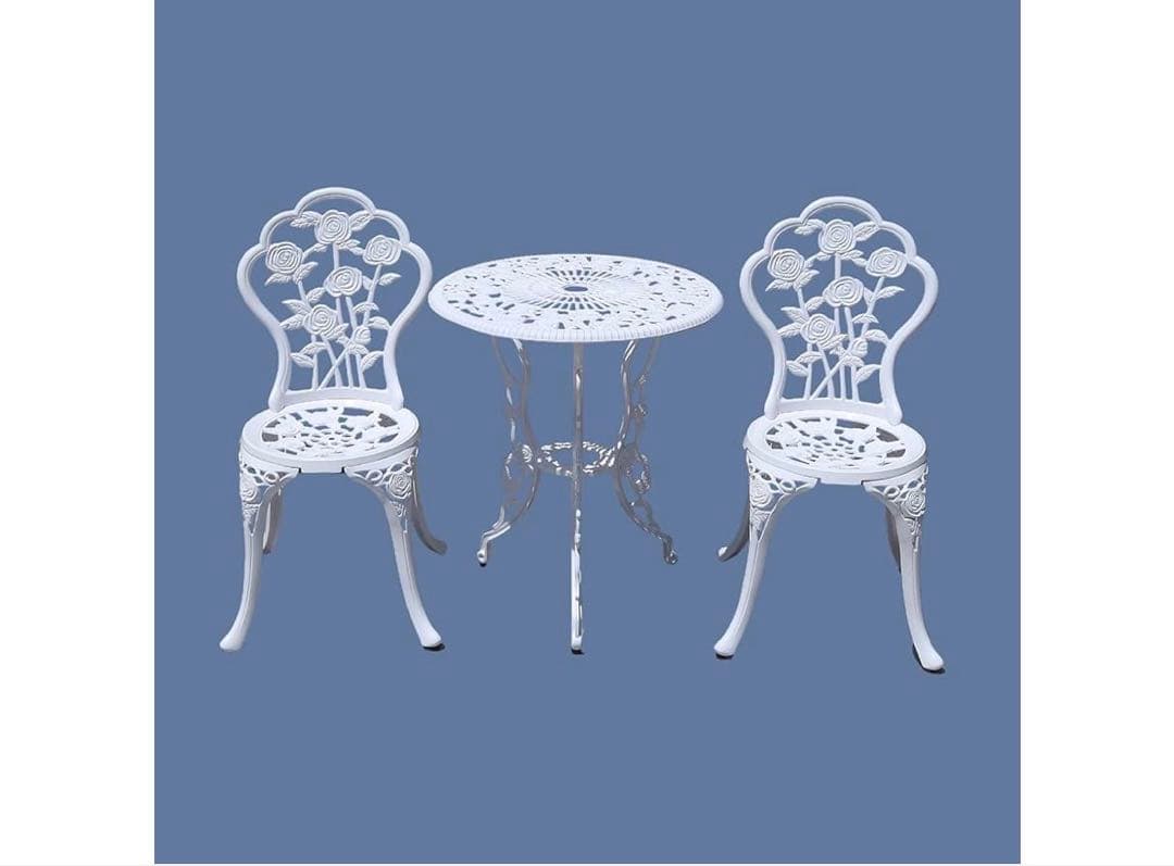 TangXiaoQiアウトドア鋳造アルミテーブルチェア3点セット