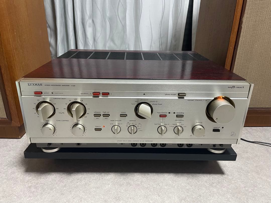LUXMAN L-550プリメインアンプ 動作確認済み