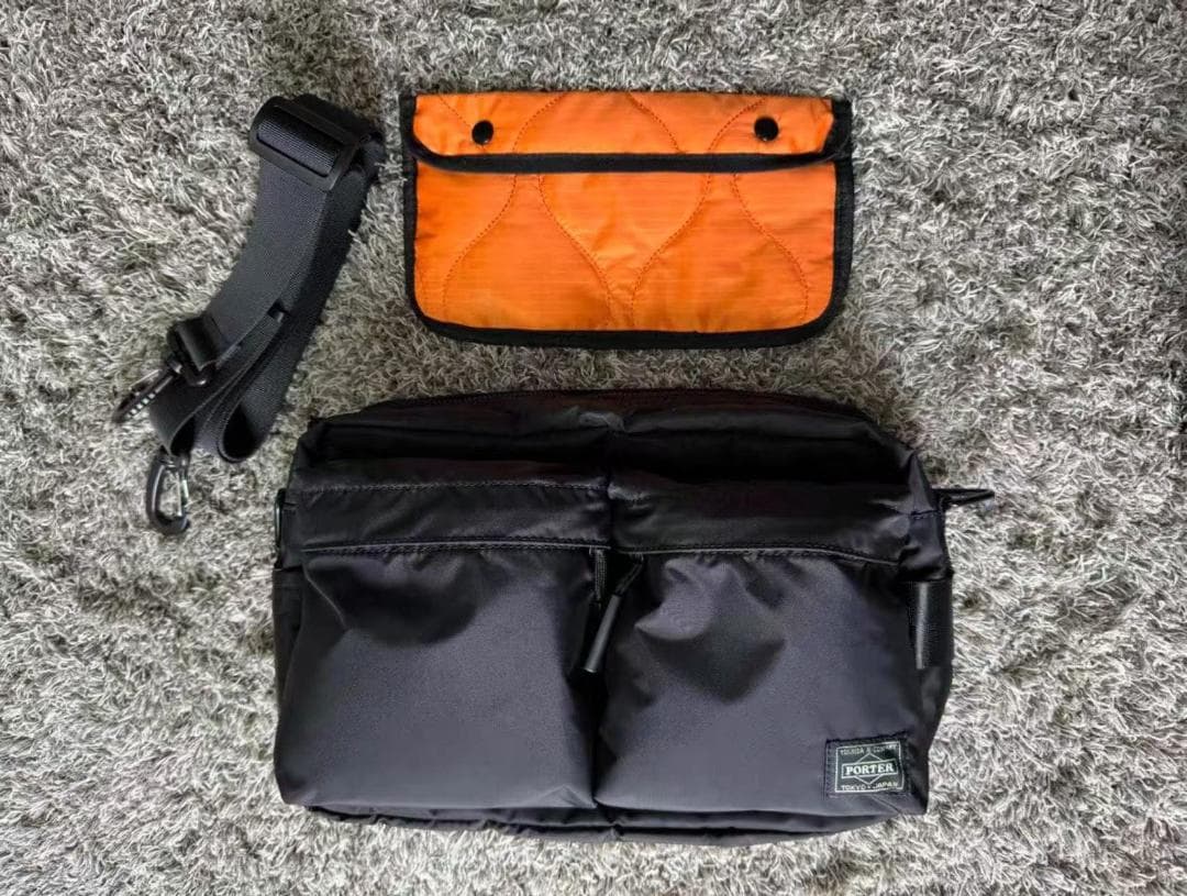 PORTER FORCEミリタリースタイル軽量斜め掛けバッグ