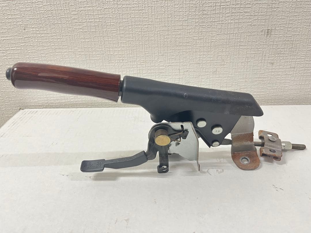 ダイハツ純正 ウッドサイドブレーキレバー天然木 l700s ミラジーノ