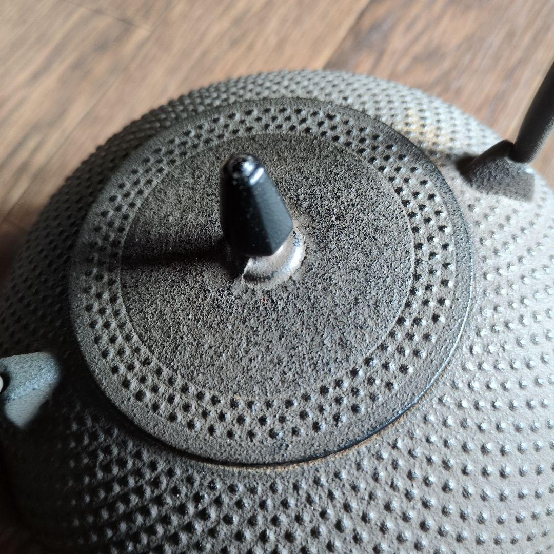 南部鉄瓶 梔子 あられ文様 (小) 茶 1.2リットル 池永鉄工