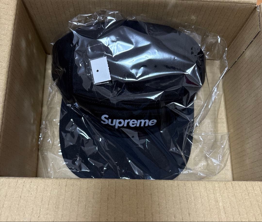 Supreme 2025AW ウォッシュチノツイルキャンプキャップ　ブ