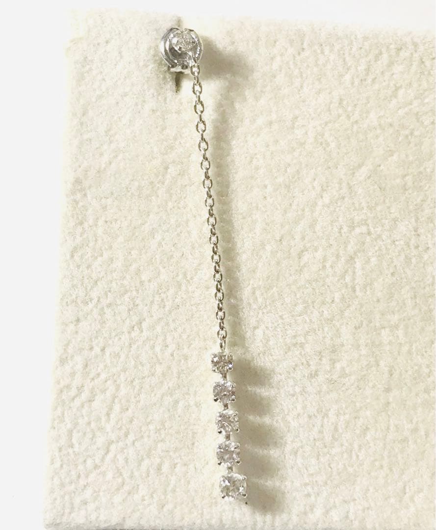 K18 k14ポンテヴェキオ　片耳ピアス　3点セット