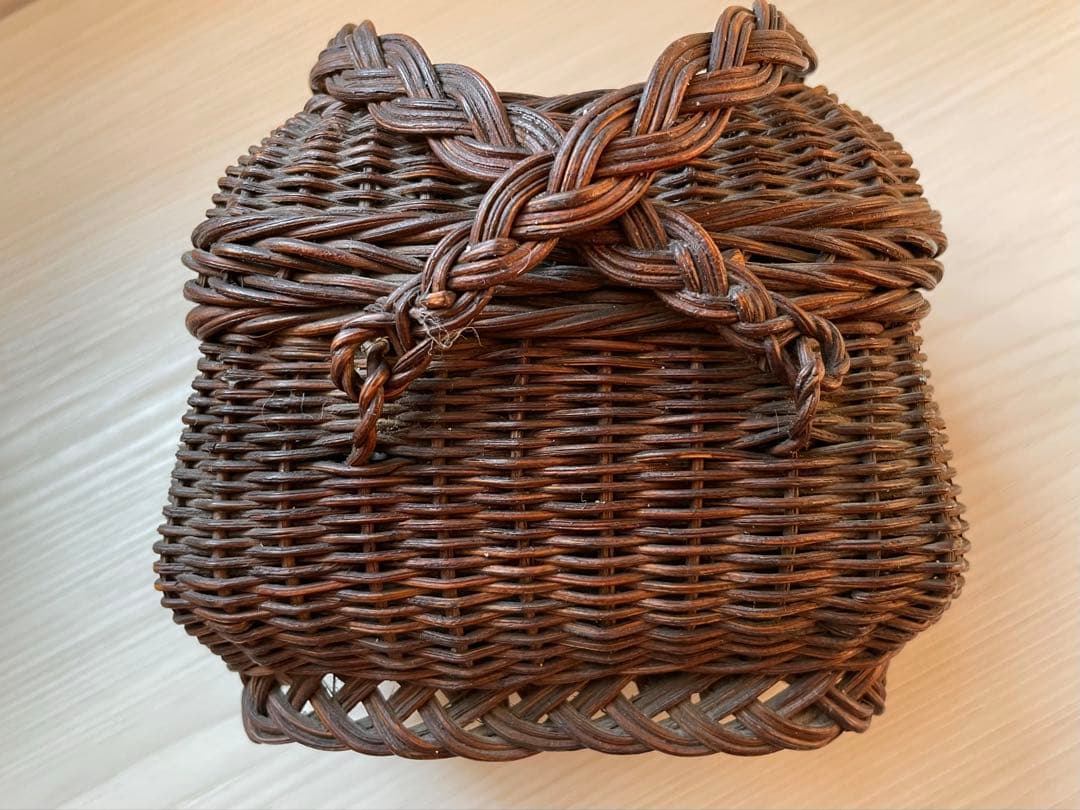 美品　フランス　アンティーク バスケット　籠　ドール パニエ　カゴ　ミニチュア