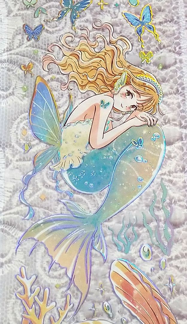 ✩SALE✩J345＃海洋之泪(镭射银)当季限定切り売り海外人物マステ女の子