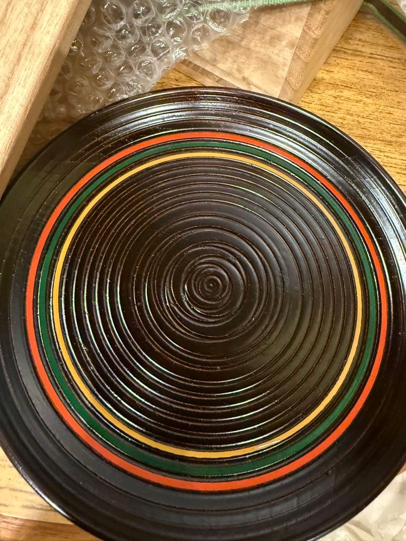 独楽盆　5枚セット　桐箱入り