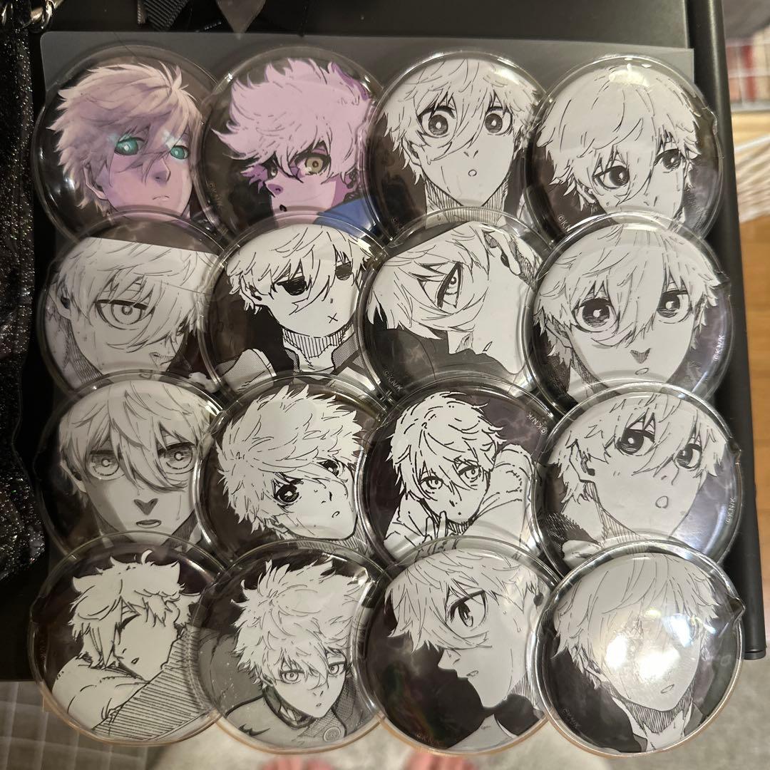 ブルーロック展　原画コマクリアバッグ　缶バッジ ロゼット 凪 誠士郎 セット