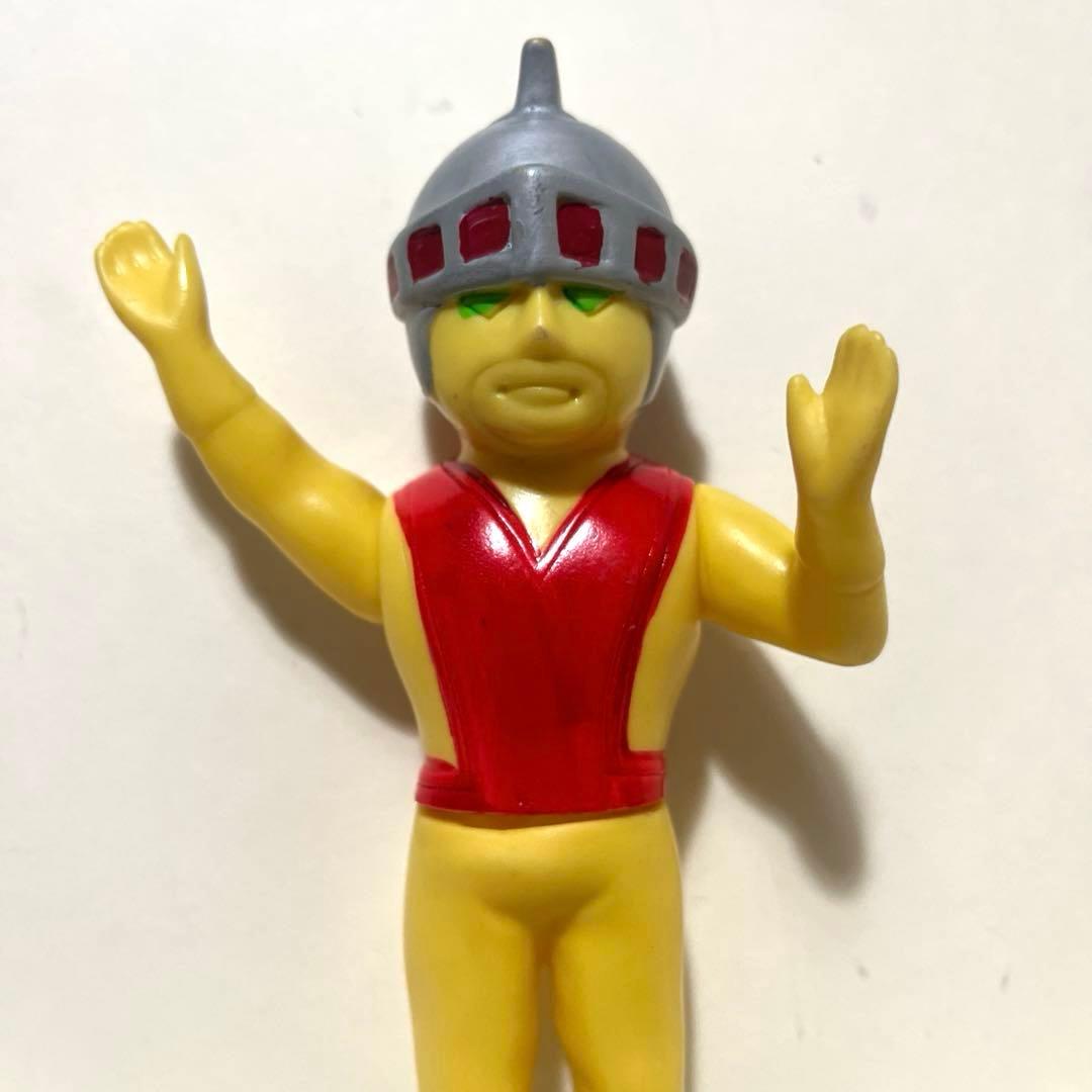 無版権 シルバー仮面 黄色 パチソフビ 盆踊りタイプ フィギュア 当時物