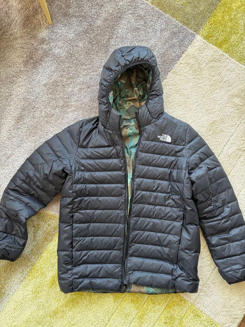 The North Face ダウンジャケット ブラック迷彩