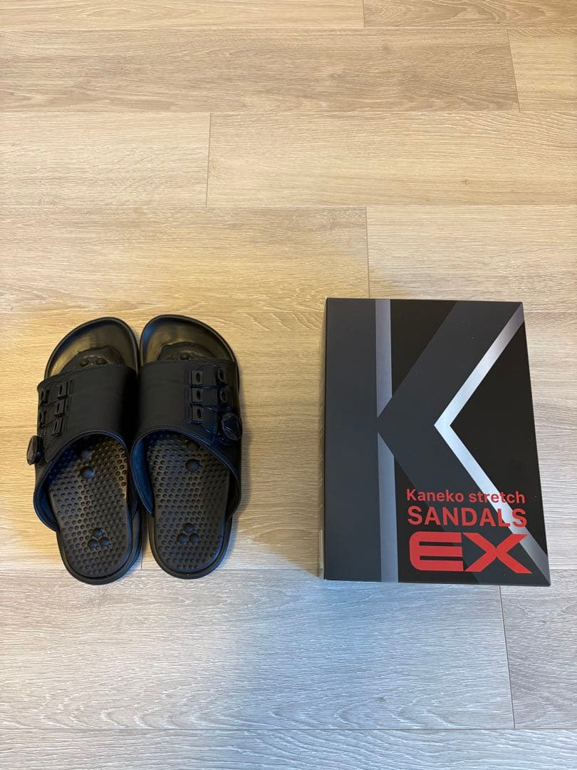 兼子ただし監修 ストレッチサンダルEX ブラック