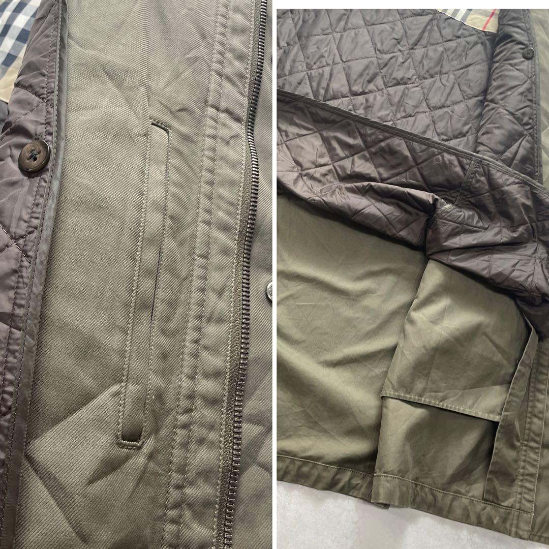 雰囲気抜群 機能性◯ バーバリーロンドン モッズコート ライナー付 カーキ M