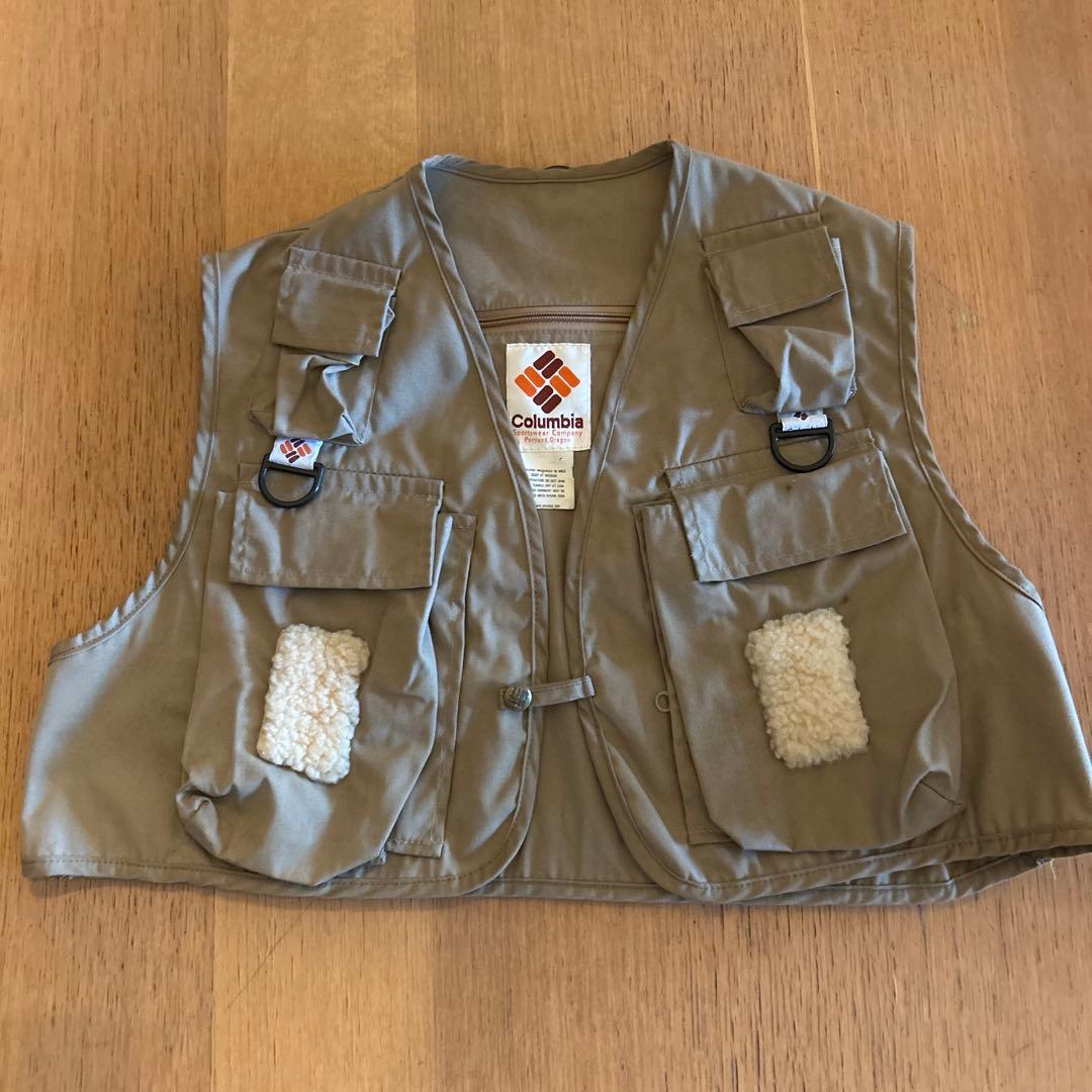 Columbia フィッシングベスト ベージュ