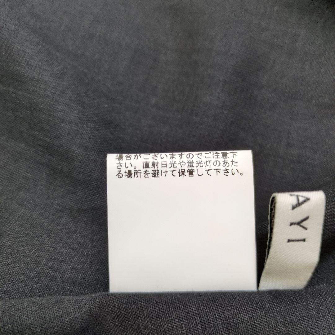 美品【アナイ】ANAYI 黒 ボウタイブラウス 38(M) 透け感 日本製