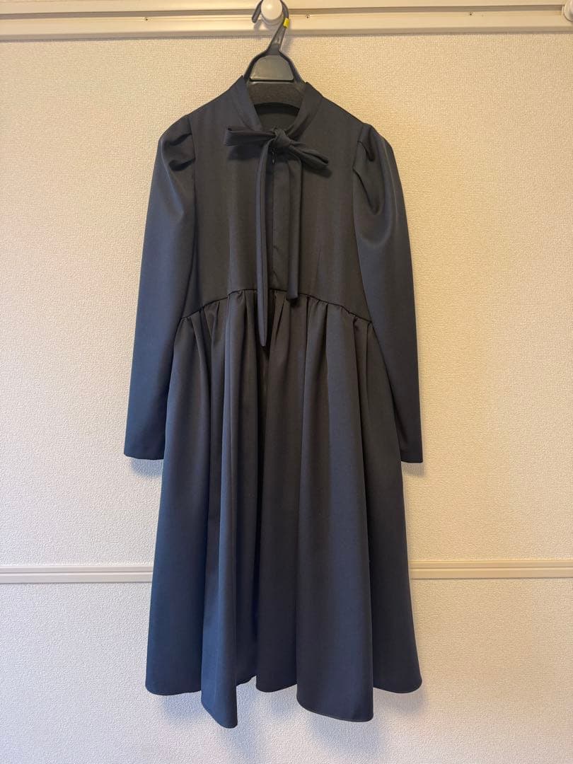 seventen ボウタイミディワンピース(ネイビー)