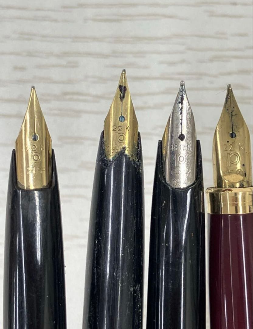 【まとめ売り】22k 18k 14k 万年筆 ９本　ペン先