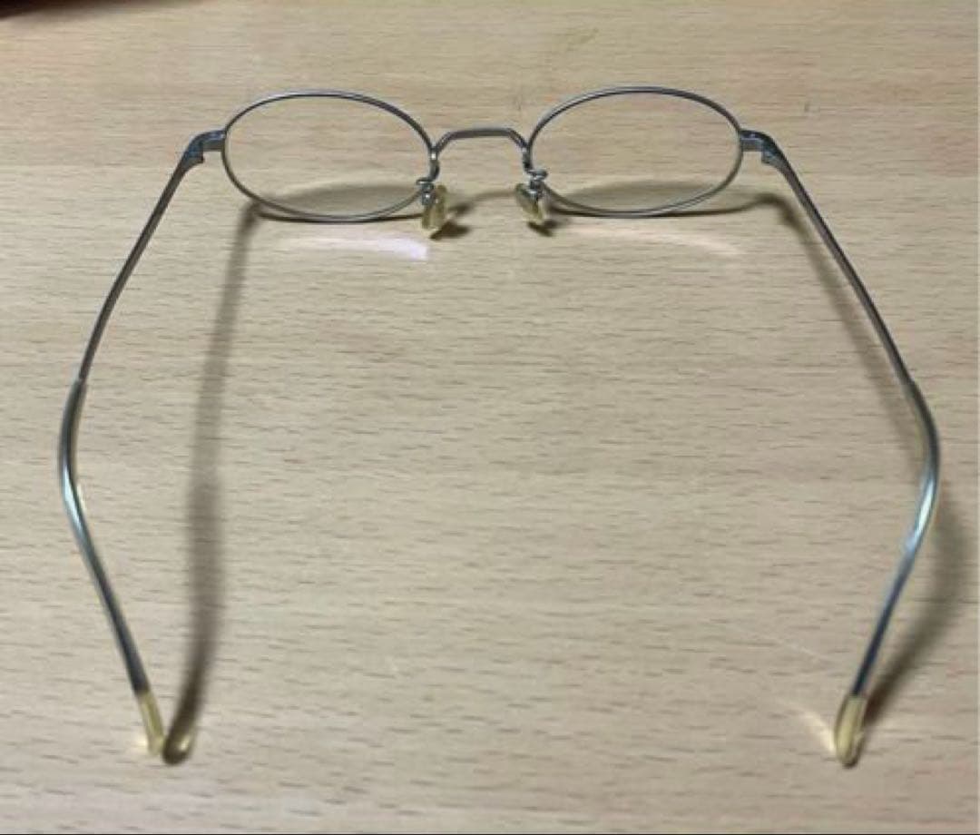 白山眼鏡店 オーバル 眼鏡 ケース付き