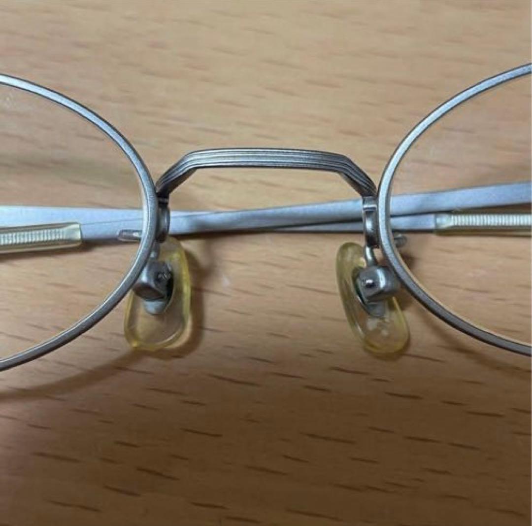 白山眼鏡店 オーバル 眼鏡 ケース付き