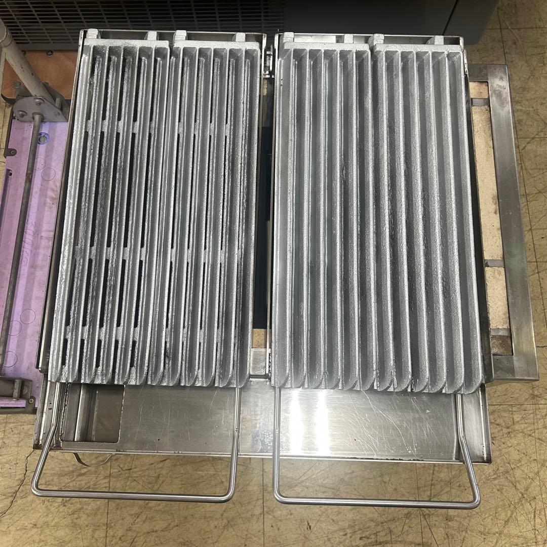 6038【美品】秋元ステンレス 炭火ステーキ七輪 CAS-645