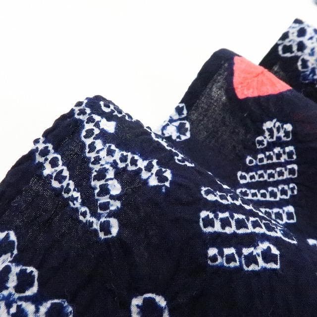 Y1236◆有松鳴海絞り 綿 洗える夏着物 手縫い仕立て 高級浴衣