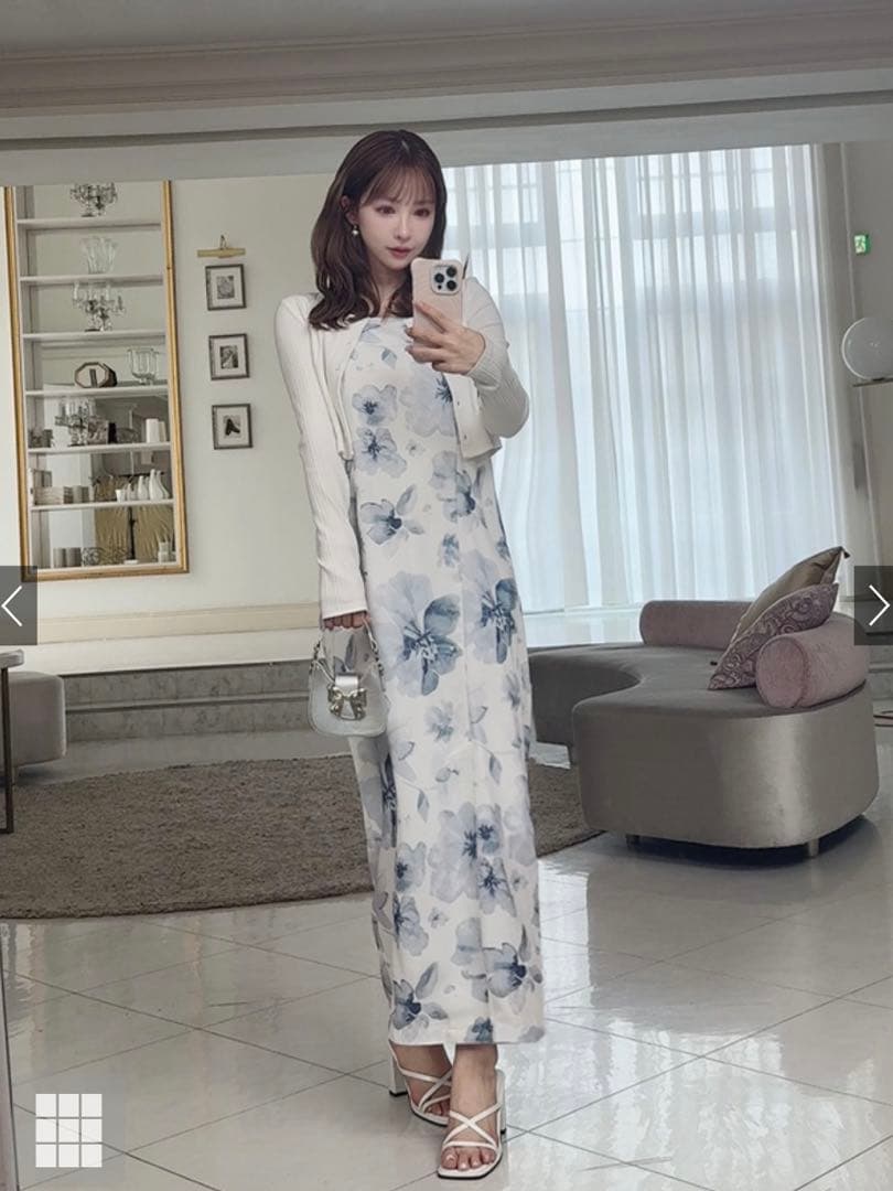 GRL 3点セット2Way水彩花柄浴衣セット［fy027］