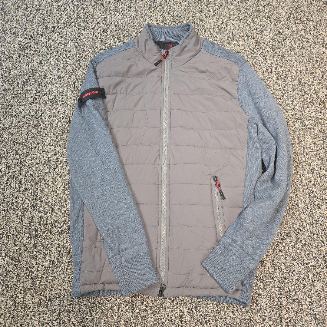 BRIEFING ハイブリッドジャケット ダウン Mサイズ グレー/ネイビー