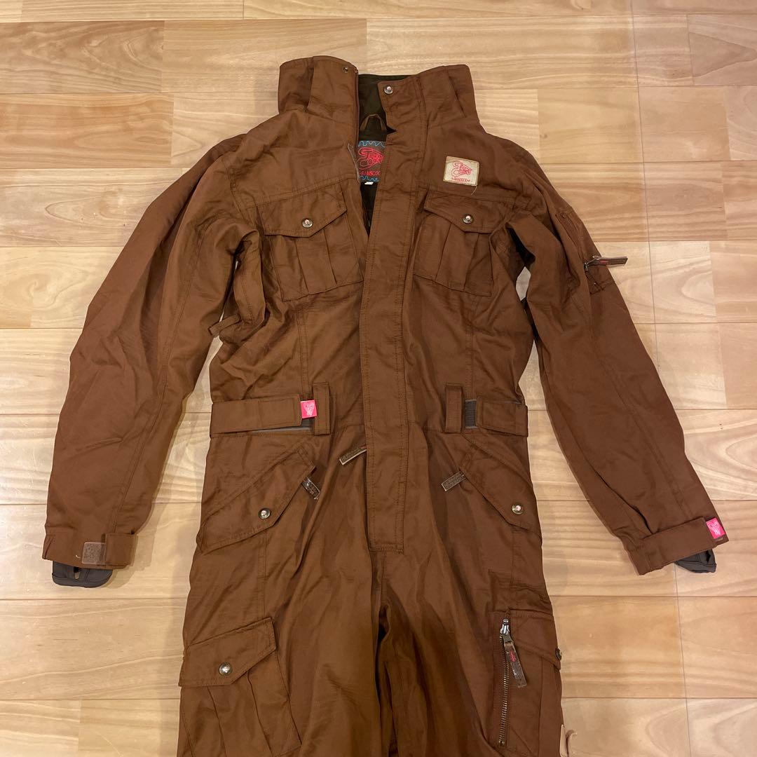 スノーボードウェア　TRANSCOOTレディース　ファー付きフード　ツナギ